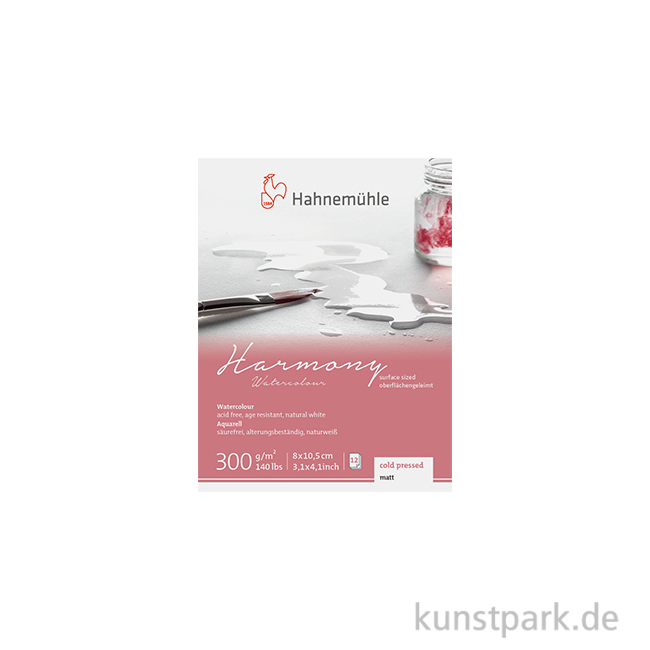 Artikelbild 1 des Artikels “Hahnemühle HARMONY Aquarell Papier, 12 Blatt, 300g - matt 8 x 10,5 cm“