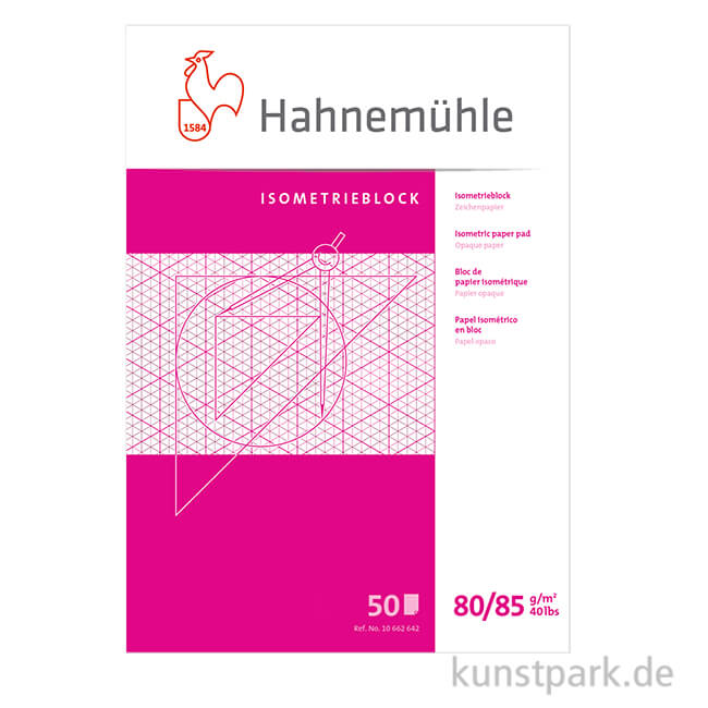 Artikelbild 1 des Artikels “Hahnemühle Isometrieblock BLAU, 50 Blatt, 80g “