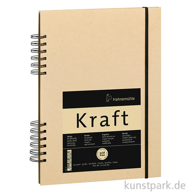 Artikelbild 1 des Artikels “Hahnemühle KRAFTPAPIER Skizzenbuch, 80 Blatt, 120g “