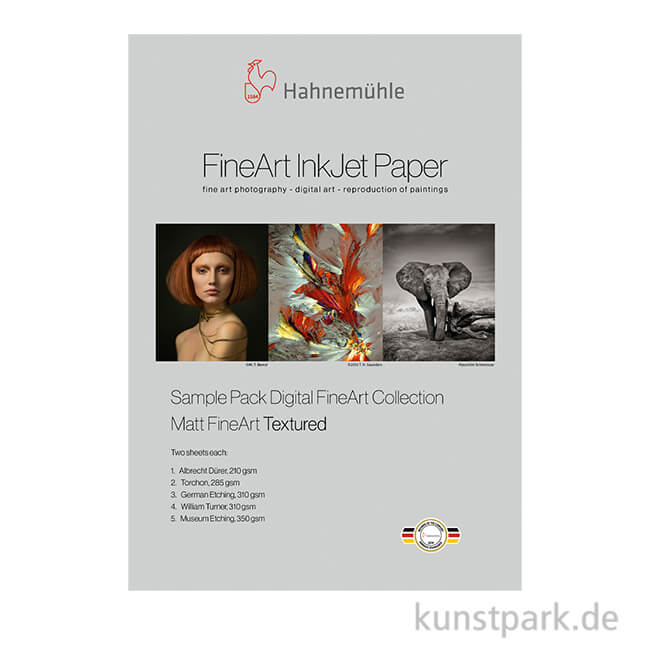 Artikelbild 1 des Artikels “Hahnemühle Matt FineArt Textured - SamplePack DIN A4, 10 Blatt “