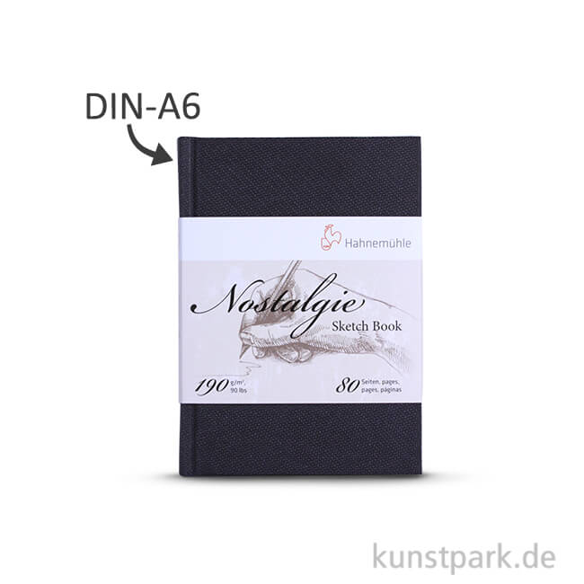 Artikelbild 1 des Artikels “Hahnemühle NOSTALGIE Skizzenbuch, 40 Blatt, 190g DIN A6 (hoch)“