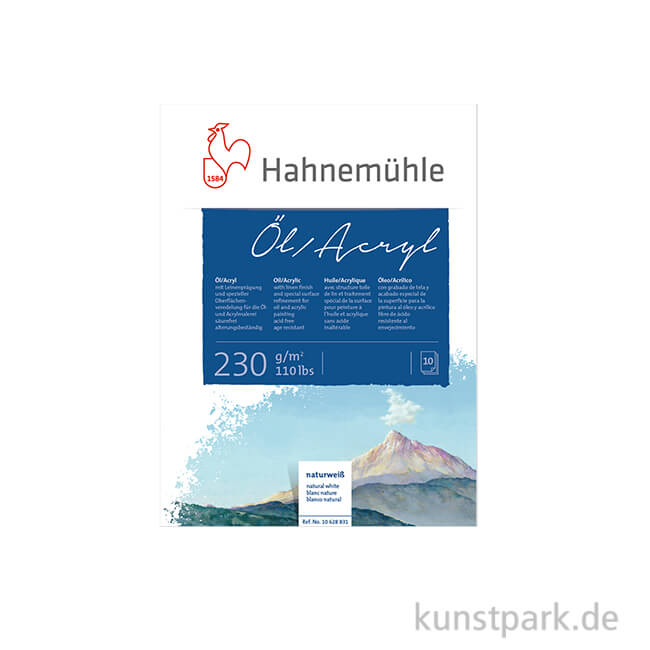 Artikelbild 1 des Artikels “Hahnemühle Öl- und Acryl Malblock, 10 Blatt, 230g 30 x 40 cm“