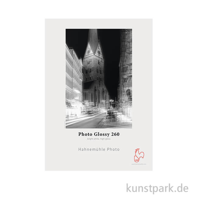 Artikelbild 1 des Artikels “Hahnemühle Photo Glossy, 260 g/m², 25 Blatt DIN A3+“