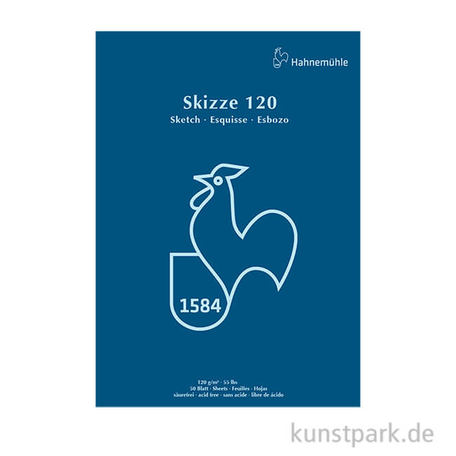 Artikelbild 1 des Artikels “Hahnemühle SKIZZE 120, Skizzenblock, 50 Blatt DIN A2“