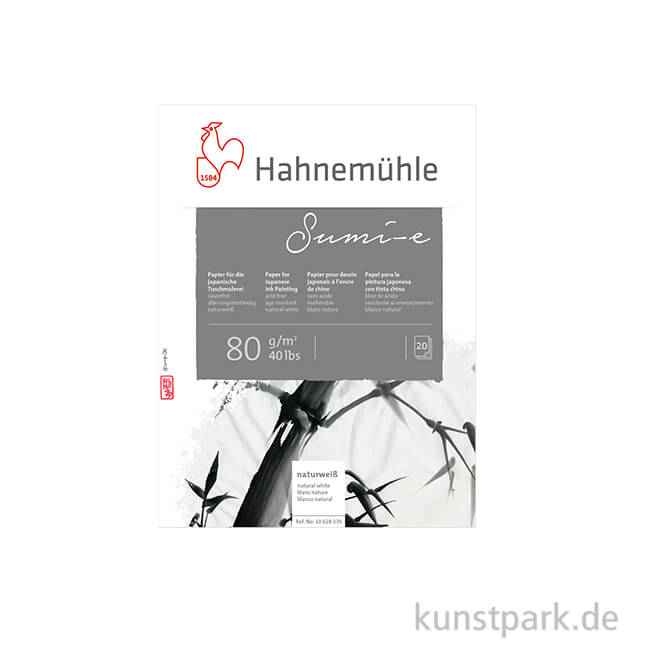 Artikelbild 1 des Artikels “Hahnemühle SUMI-E Tusche Papier - 20 Blatt, 80g 30 x 40 cm“