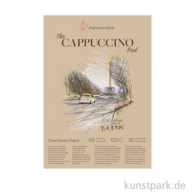 Artikelbild 1 des Artikels “Hahnemühle The Cappuccino Pad, 120 g/qm, 30 Blatt DIN A5“