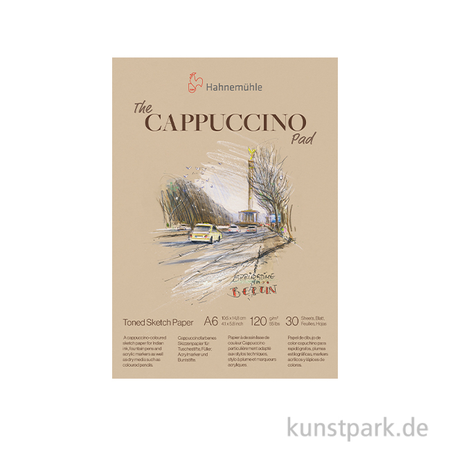 Artikelbild 1 des Artikels “Hahnemühle The Cappuccino Pad, 120 g/qm, 30 Blatt DIN A6“