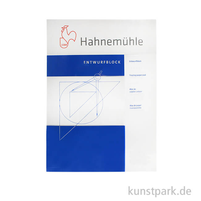 Artikelbild 1 des Artikels “Hahnemühle TRANSPARENT Entwurfblock, 60 Blatt, 90g DIN A3“