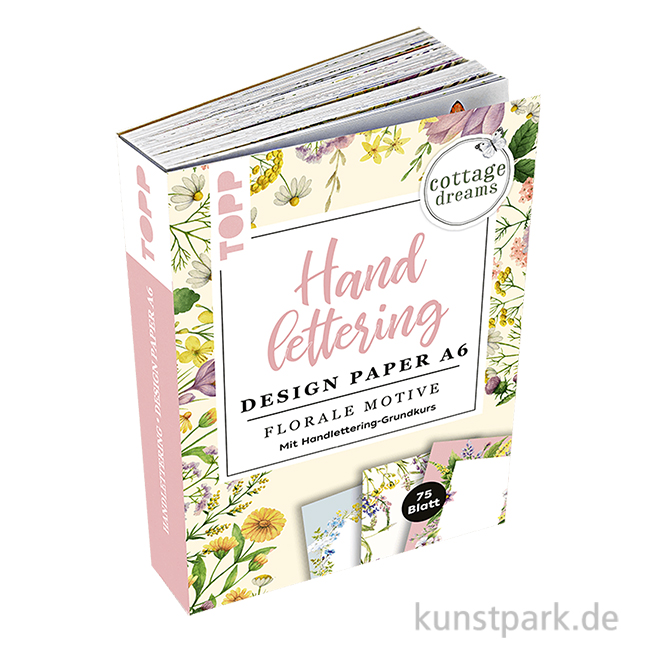 Artikelbild 1 des Artikels “Handlettering Design Paper Block Cottage Dreams A6, Topp Verlag “