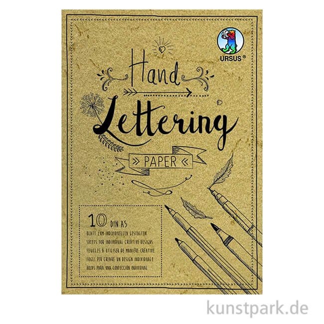 Artikelbild 1 des Artikels “Handlettering Papier - Elefantenhaut Chamois, 10 Blatt, DIN A5, 190g “