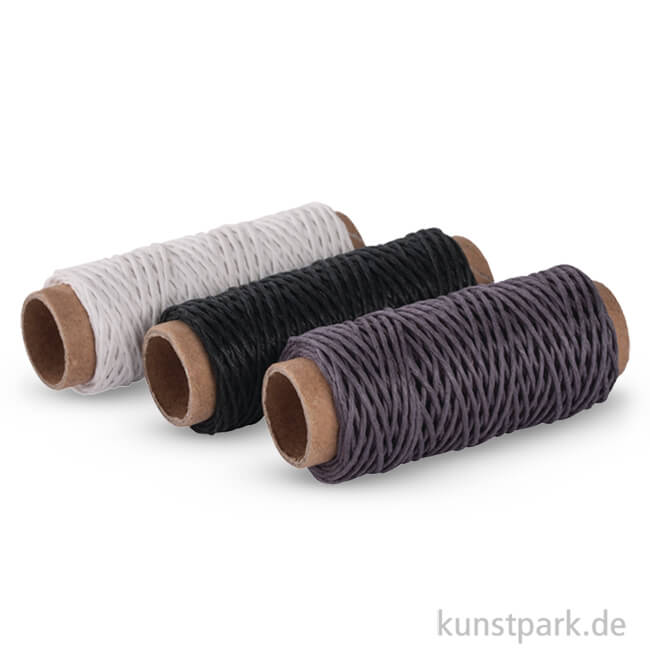 Artikelbild 1 des Artikels “Hanfkordel-Set, 3 Stück, je 12 m 12 m | Schwarz-Weiß“