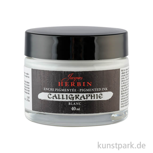 Artikelbild 1 des Artikels “HERBIN Kalligraphie Tinte Pigmentiert, Weiß, 40 ml “