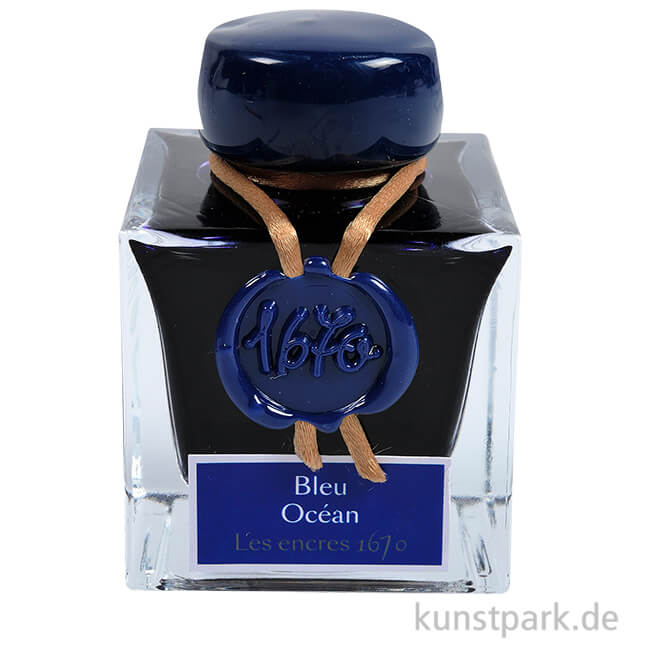 Artikelbild 1 des Artikels “HERBIN Luxus Schreibtinte 1670 mit Goldschimmer - Oceanblau, 50 ml “