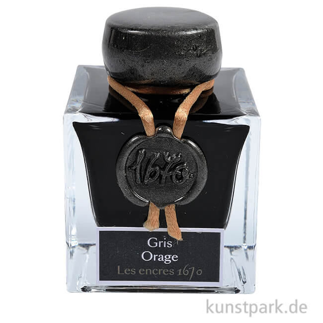 Artikelbild 1 des Artikels “HERBIN Luxus Schreibtinte 1670 mit Goldschimmer - Sturmgrau, 50 ml “
