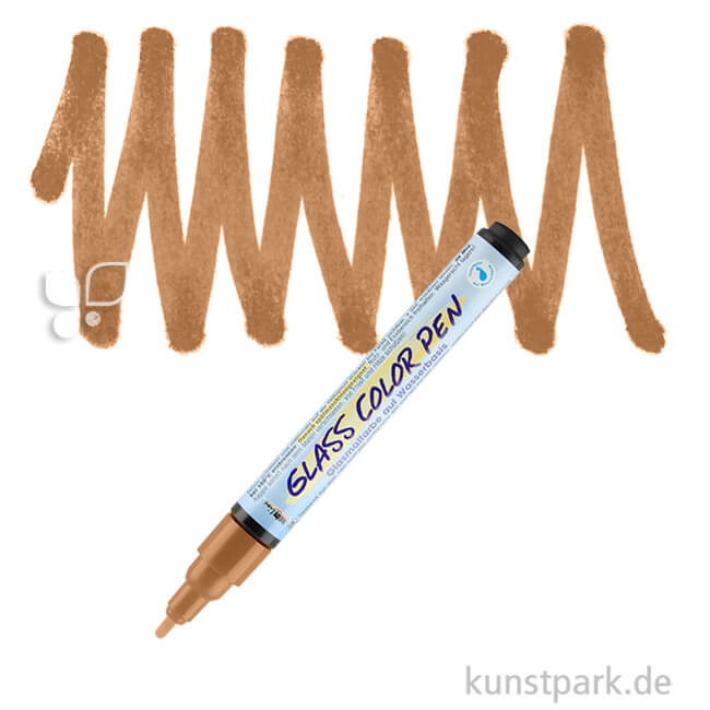 Artikelbild 1 des Artikels “KREUL Glass Color Pen 2-4 mm | Braun“