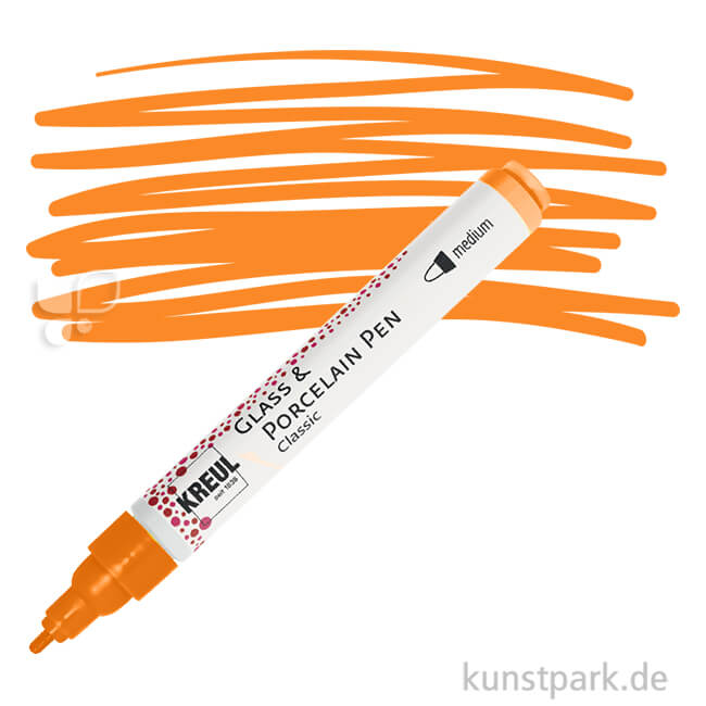 Artikelbild 1 des Artikels “KREUL Glass & Porcelain Pen Classic medium 2-4 mm | Orange“