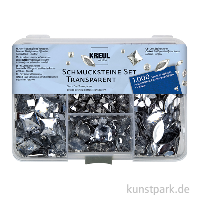 Artikelbild 1 des Artikels “KREUL Schmucksteine Set - 1000 Teile, Transparent “