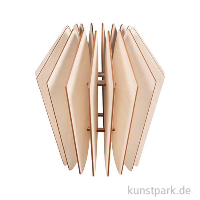 Artikelbild 1 des Artikels “Holz Lamellenlampe - Kopenhagen, 22 x 22 x 23,5 cm “
