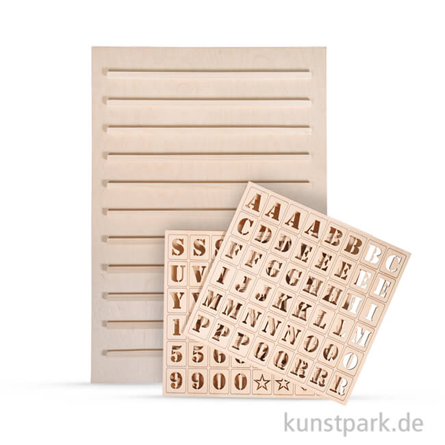 Artikelbild 1 des Artikels “Holz Letterboard - mit 96 Buchstaben “