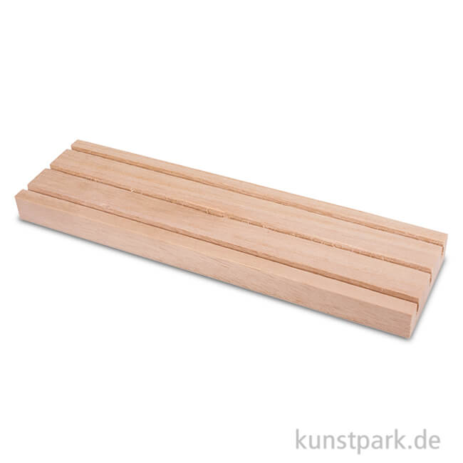 Artikelbild 1 des Artikels “Holz Setzleiste mit 3 Rillen,18x3,5 cm “
