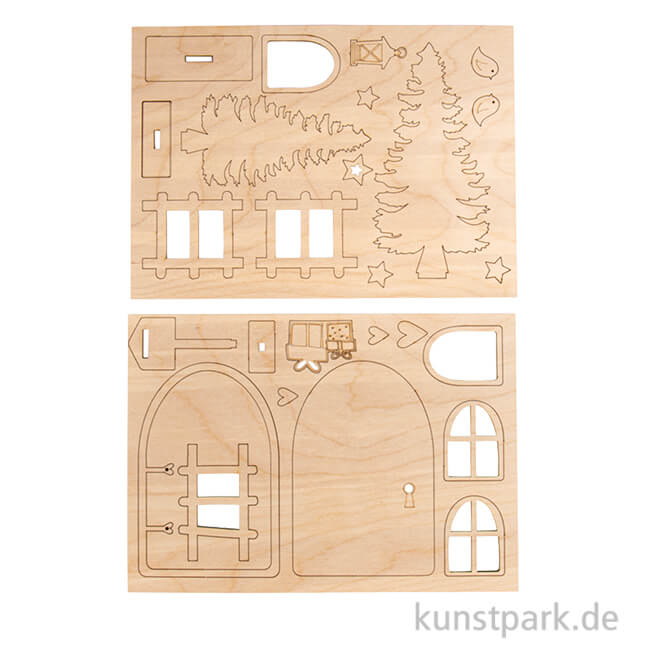 Artikelbild 1 des Artikels “Holz Wichteltür Nisse, Natur, 26-teiliges Set “
