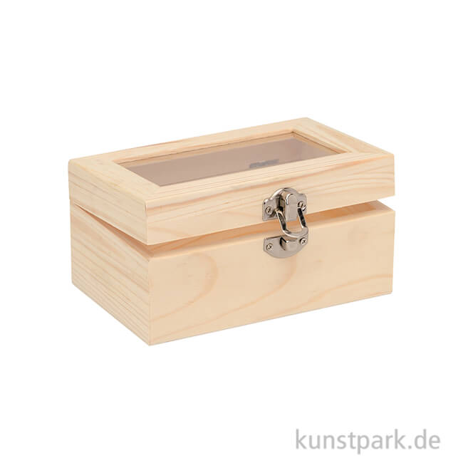 Artikelbild 1 des Artikels “Holzbox mit Glas 12 x 8 x 6 cm“