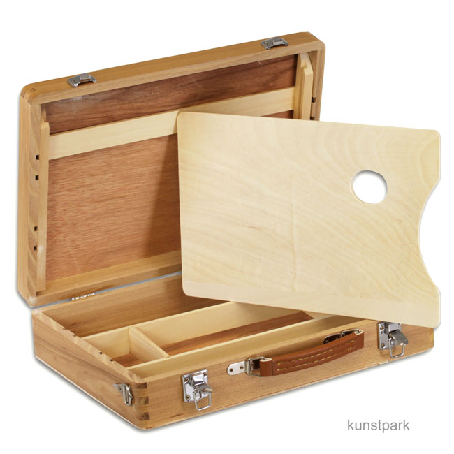 Artikelbild 1 des Artikels “Holzmalkoffer mit Metallschließen, klein “