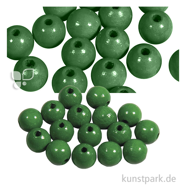 Artikelbild 1 des Artikels “Holzperlen Farbig, Poliert, Durchmesser 10 mm, 52 Stück Farbe | Maigrün“