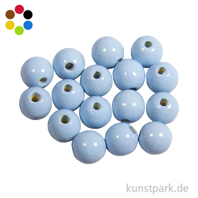 Artikelbild 1 des Artikels “Holzperlen Farbig, Poliert, Durchmesser 10 mm, 52 Stück “