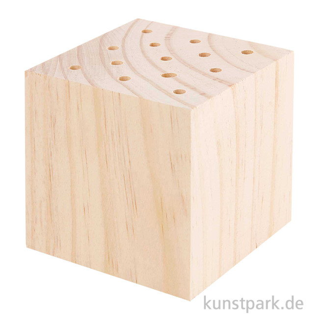 Artikelbild 1 des Artikels “Holzständer für Trockenblumen Natur, Größe 8 x 8 x 8 cm “