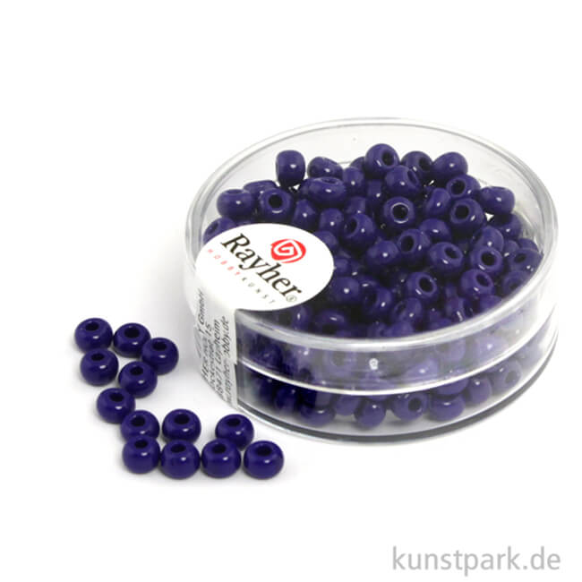 Artikelbild 1 des Artikels “Indianer-Perlen - 4,5 mm, 17 g Dose | Dunkelblau“