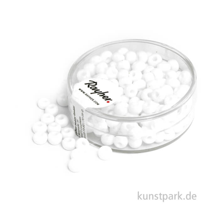 Artikelbild 1 des Artikels “Indianer-Perlen - 4,5 mm, 17 g Dose | Weiß“