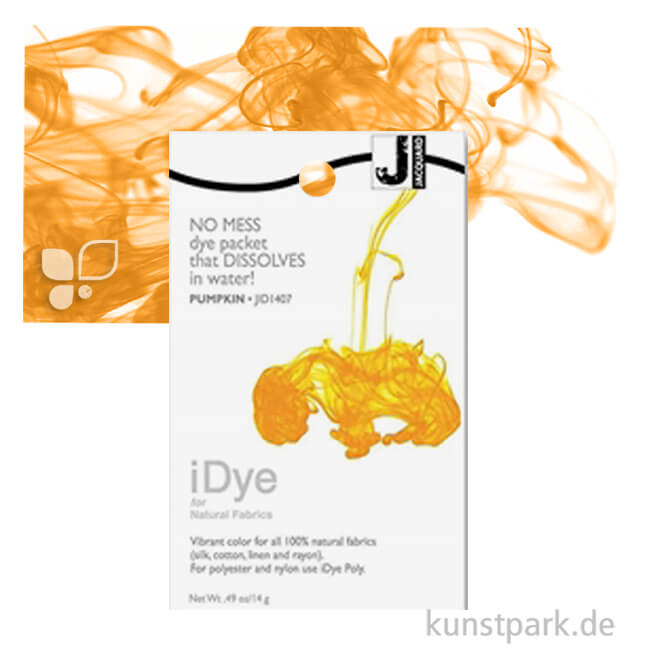 Artikelbild 1 des Artikels “Jacquard iDye - Textilfarbe für Naturstoffe, 14g Einzelfarbe | Deep Orange“