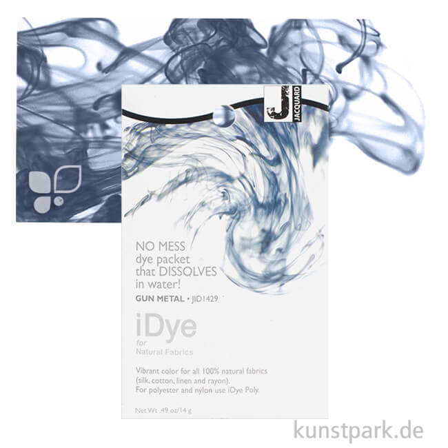 Artikelbild 1 des Artikels “Jacquard iDye - Textilfarbe für Naturstoffe, 14g Einzelfarbe | Gun Metal“