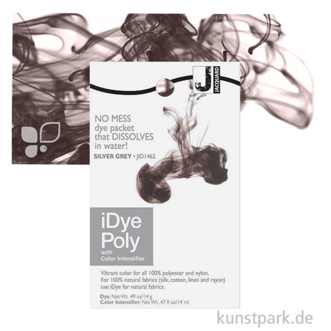 Artikelbild 1 des Artikels “Jacquard iDye - Textilfarbe für Naturstoffe, 14g Einzelfarbe | Silver Grey“