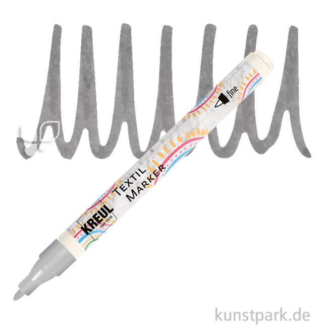 Artikelbild 1 des Artikels “KREUL Textil Marker fine Stift | Grau“