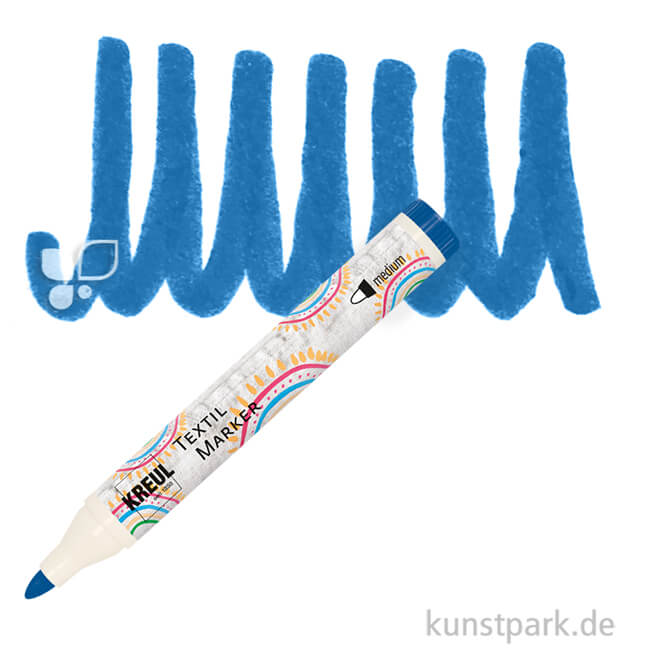 Artikelbild 1 des Artikels “KREUL Textil Marker medium Stift | Blau“