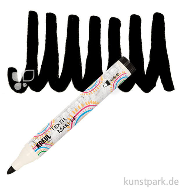 Artikelbild 1 des Artikels “KREUL Textil Marker medium Stift | Schwarz“