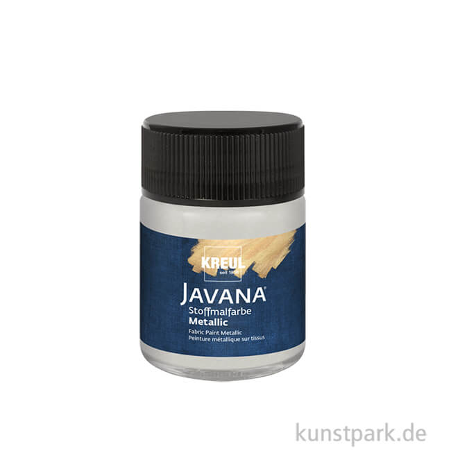 Artikelbild 1 des Artikels “KREUL Javana Stoffmalfarbe Metallic-Silber, 50 ml “