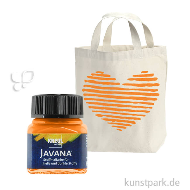 Artikelbild 1 des Artikels “KREUL Javana Stoffmalfarbe für helle und dunkle Stoffe 20 ml | Orange“