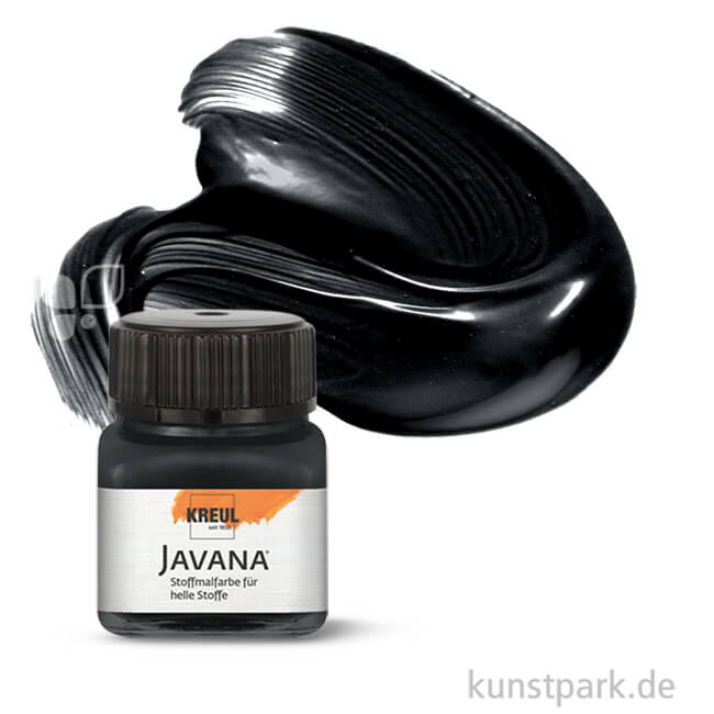 Artikelbild 1 des Artikels “KREUL Javana Stoffmalfarbe für helle Stoffe 20 ml | Schwarz“