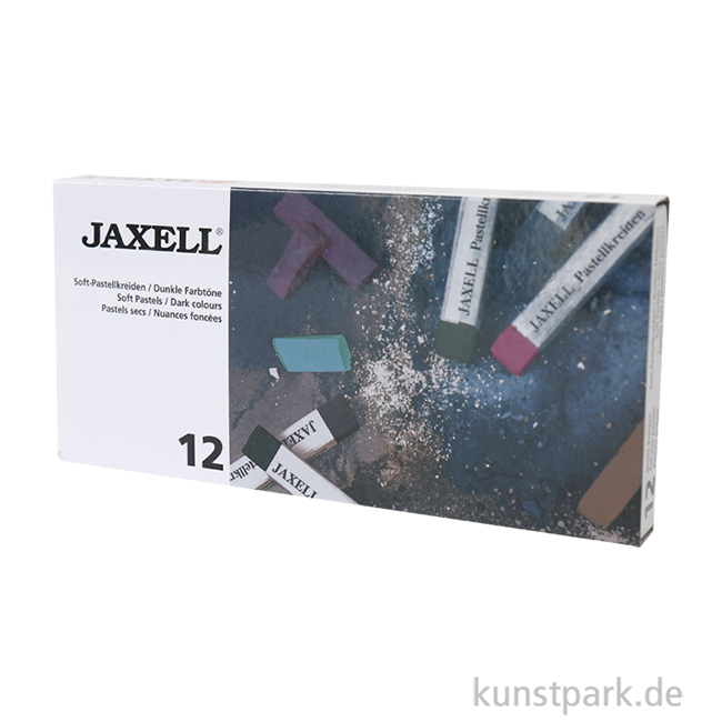 Artikelbild 1 des Artikels “JAXELL Pastellkreide, 12 dunkle Farben im Kartonetui “