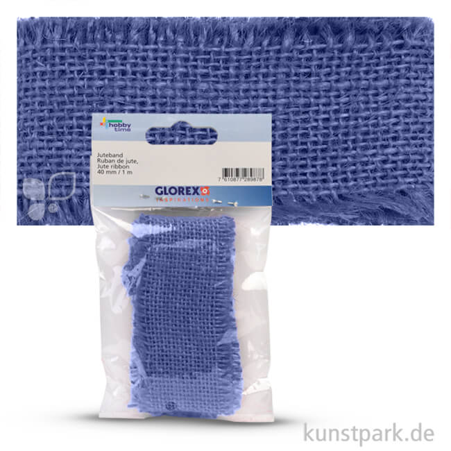 Artikelbild 1 des Artikels “Juteband 40 mm Breite, 1 Meter 1 m | Blau“