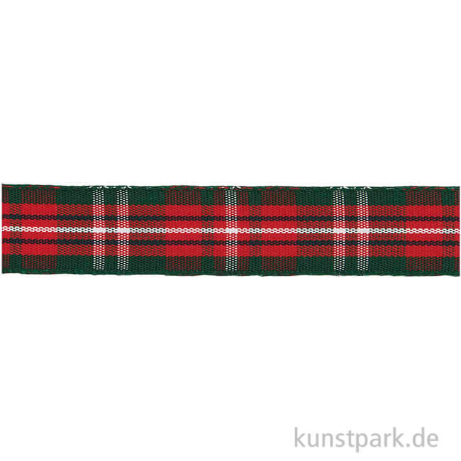 Artikelbild 1 des Artikels “Karoband Grün / Rot / Weiß, 6 mm x 3 m “