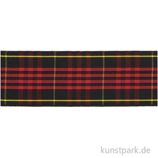 Artikelbild 1 des Artikels “Karoband Schwarz / Rot / Gelb, 38 mm x 3 m “