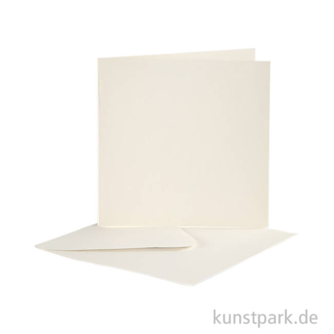 Artikelbild 1 des Artikels “Karte mit Umschlag - Altweiß, 10 Stück 12,5 x 12,5 cm“