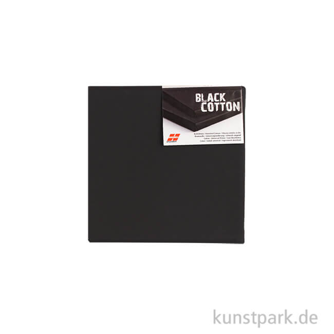 Artikelbild 1 des Artikels “Keilrahmen schwarz - BLACK COTTON - 1,7 cm 10 x 10 cm“