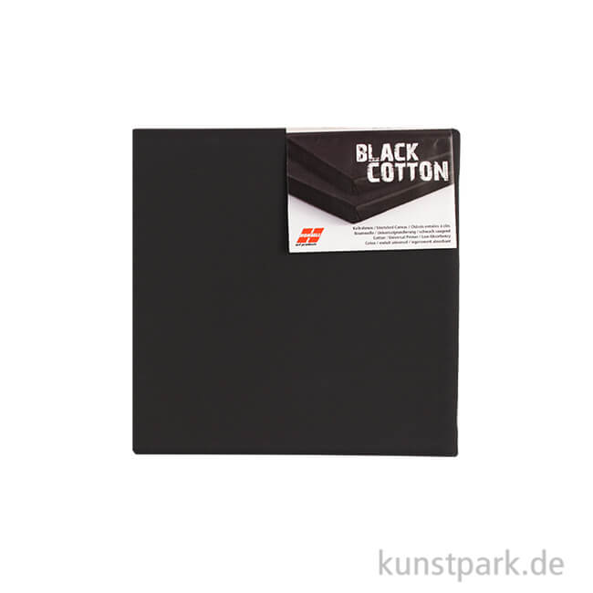 Artikelbild 1 des Artikels “Keilrahmen schwarz - BLACK COTTON - 1,7 cm 20 x 20 cm“