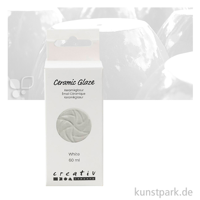 Artikelbild 1 des Artikels “Keramik Glasur - Ceramic Glaze, 60 ml Farbe | White“