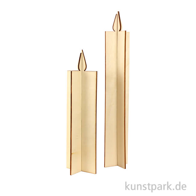 Artikelbild 1 des Artikels “Kerze aus Holz - 2 Stück sortiert “